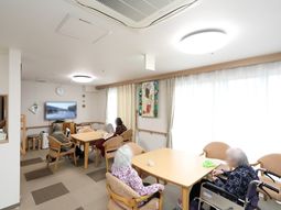 明るい共有スペース