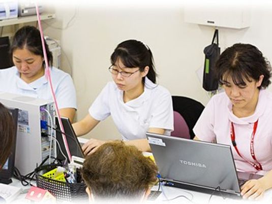 スタッフが集う休憩室  