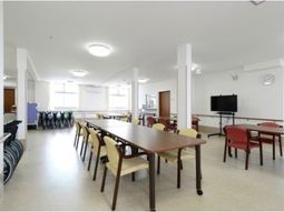 明るい共有スペース