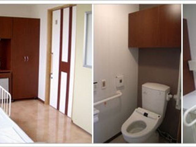 居室とトイレ 居室   明るい居室にトイレが併設されており、移動の負担を抑えやすいつくりです。収納も備わっていて、落ち着いて過ごしやすそうです。