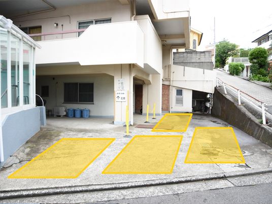 建物前の駐車スペース  