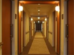 温かみのある廊下