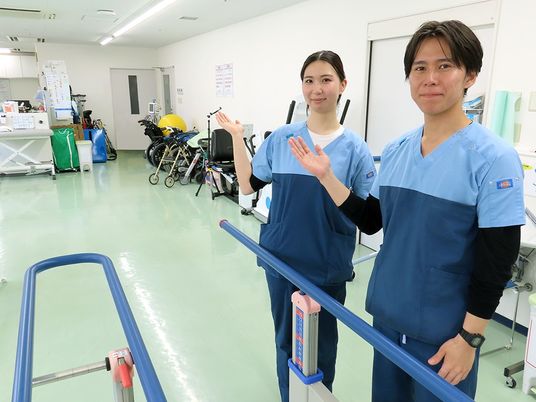 機能訓練室のスタッフ  