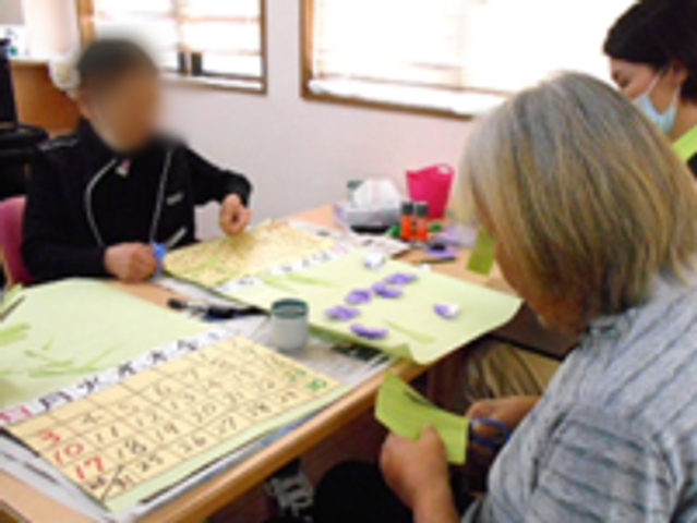 日差しの入る作業室