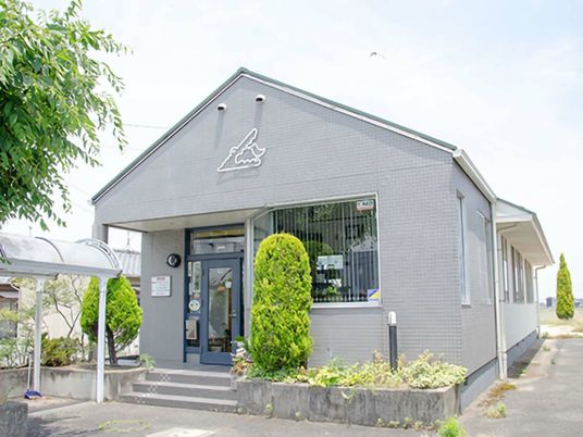 緑に囲まれた施設外観  