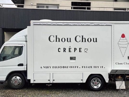 クレープ販売車の外観  