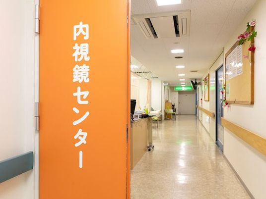 内視鏡センターの廊下  