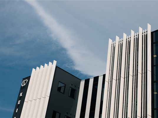 外観のモダンな建物  