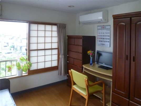 居心地の良い居室の一角