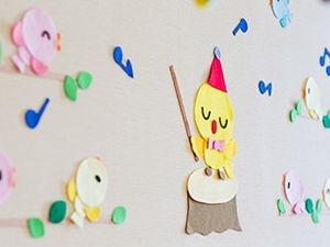壁面飾りの廊下  
