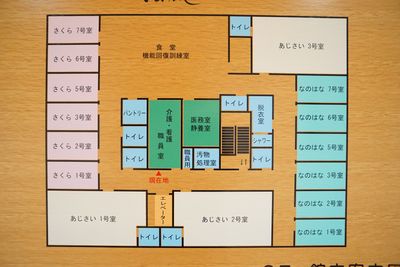 施設の配置図