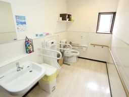 清潔なトイレ設備