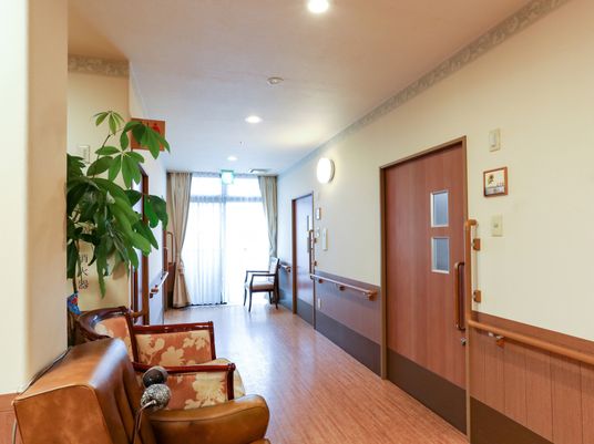 快適な施設の共有廊下