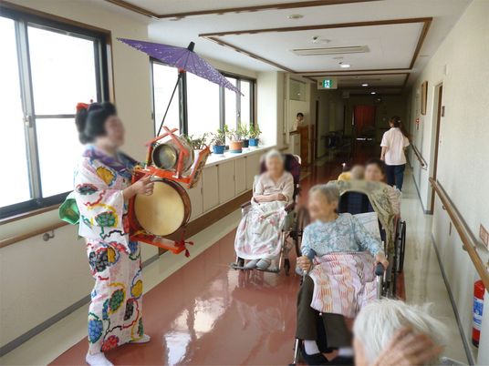 楽しい廊下の様子
