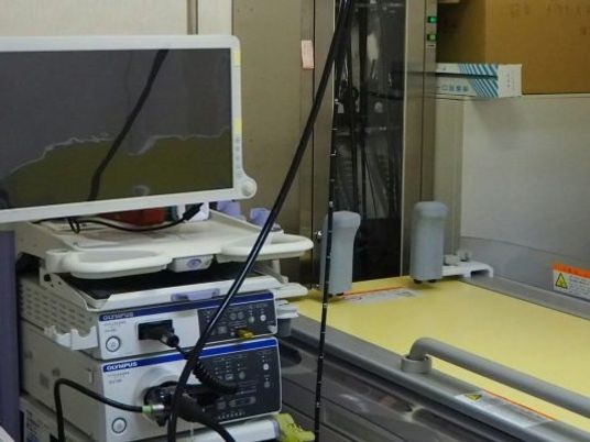 機器が並ぶ機能訓練室  