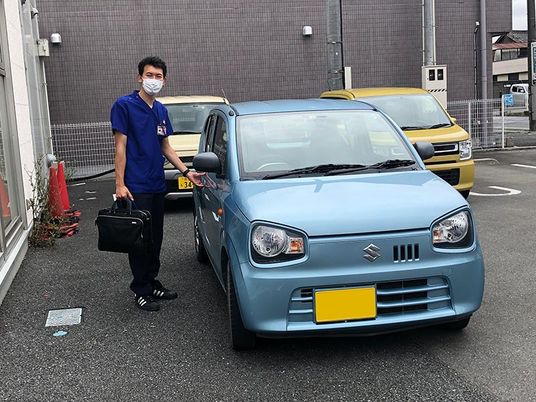 出発直前のスタッフ