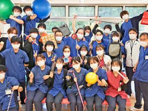 訓練する職員の集合  
