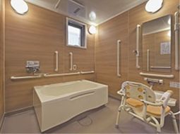 バリアフリーな浴室