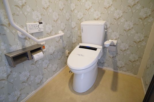 手すり付き洗浄トイレ