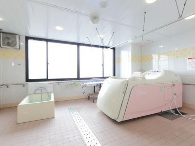 清潔な介護用浴室