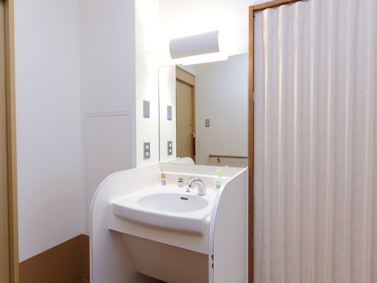 清潔な洗面台と鏡