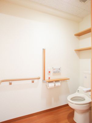 清潔なトイレの一角