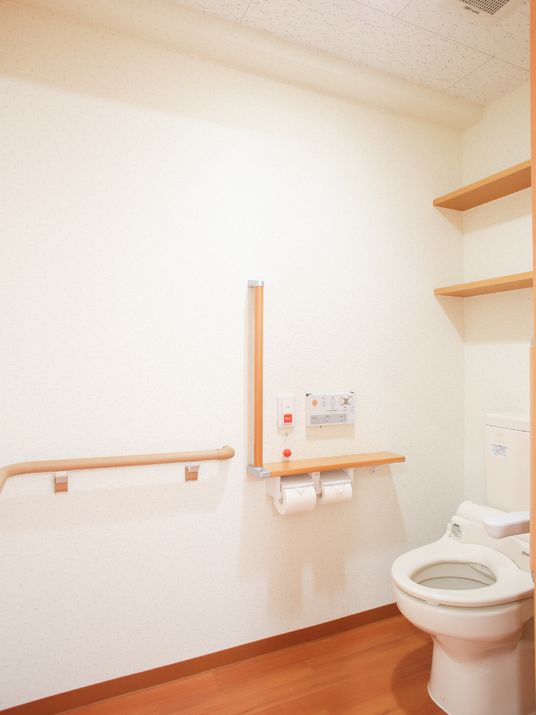 清潔なトイレの一角