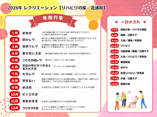 年間行事案内掲示物  