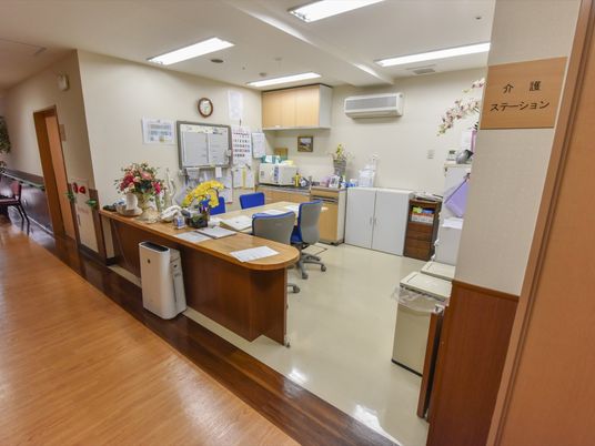 明るいナースステーション