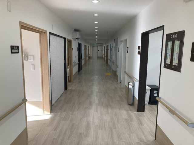 長い廊下のある施設