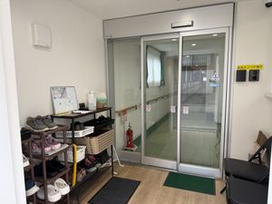 靴棚と廊下のある場所