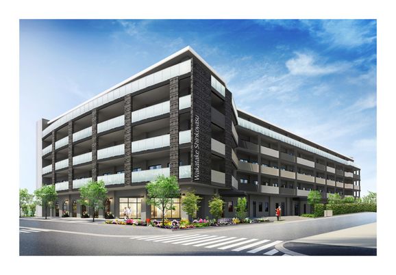 近代的な大きな建物外観