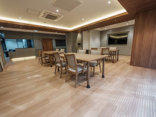 広々とした食堂
