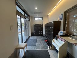 開放感のあるエントランス