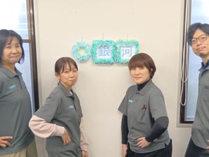スタッフ集合の廊下  