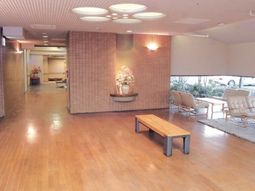 暖かみのある待合室