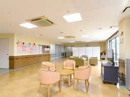 明るい共用スペースの様子