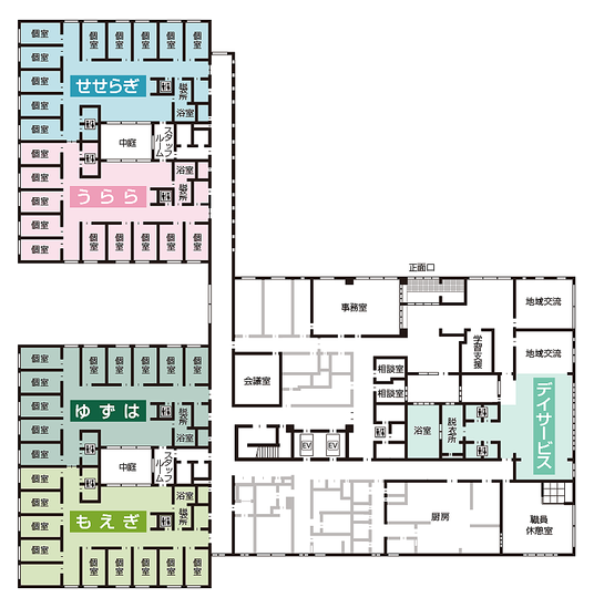 施設の間取り図