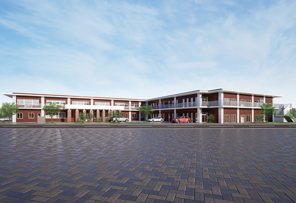 広々とした建物外観