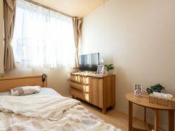 日差しが差し込む居室