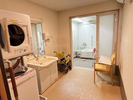 洗面台のある脱衣室  