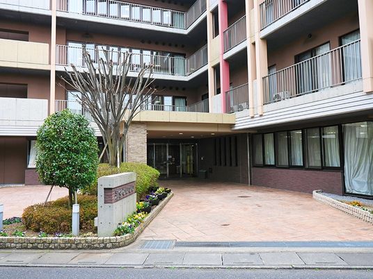 中庭と玄関前  