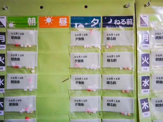 予定表の掲示板  