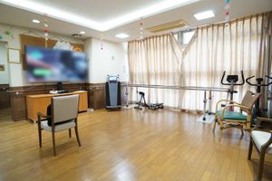 共有スペースの明るい一角