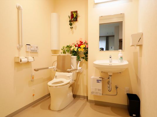 バリアフリーな洗面所