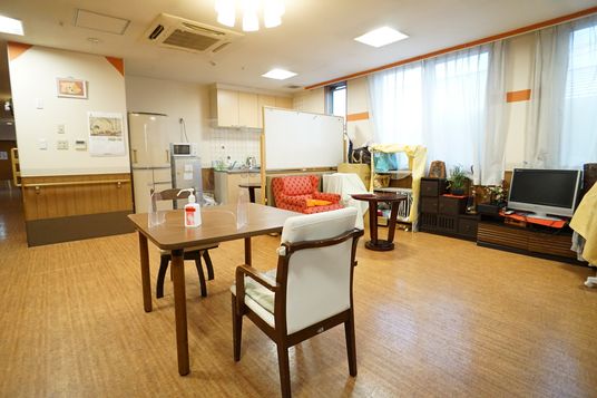 共用スペースの居心地の良い一角