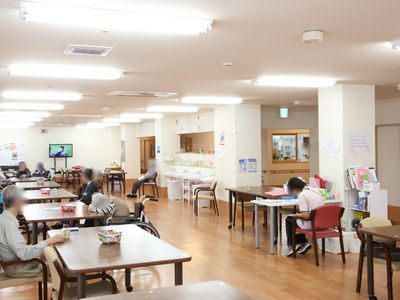 広々とした共有スペース