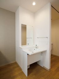 清潔な洗面台の一角