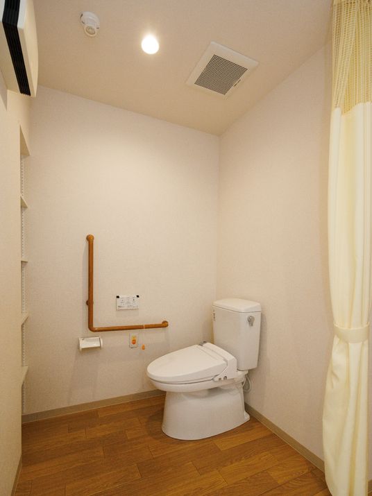 清潔なトイレ設備