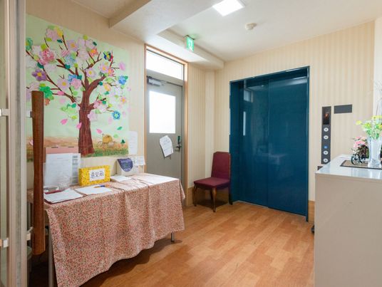 エレベーター前の様子